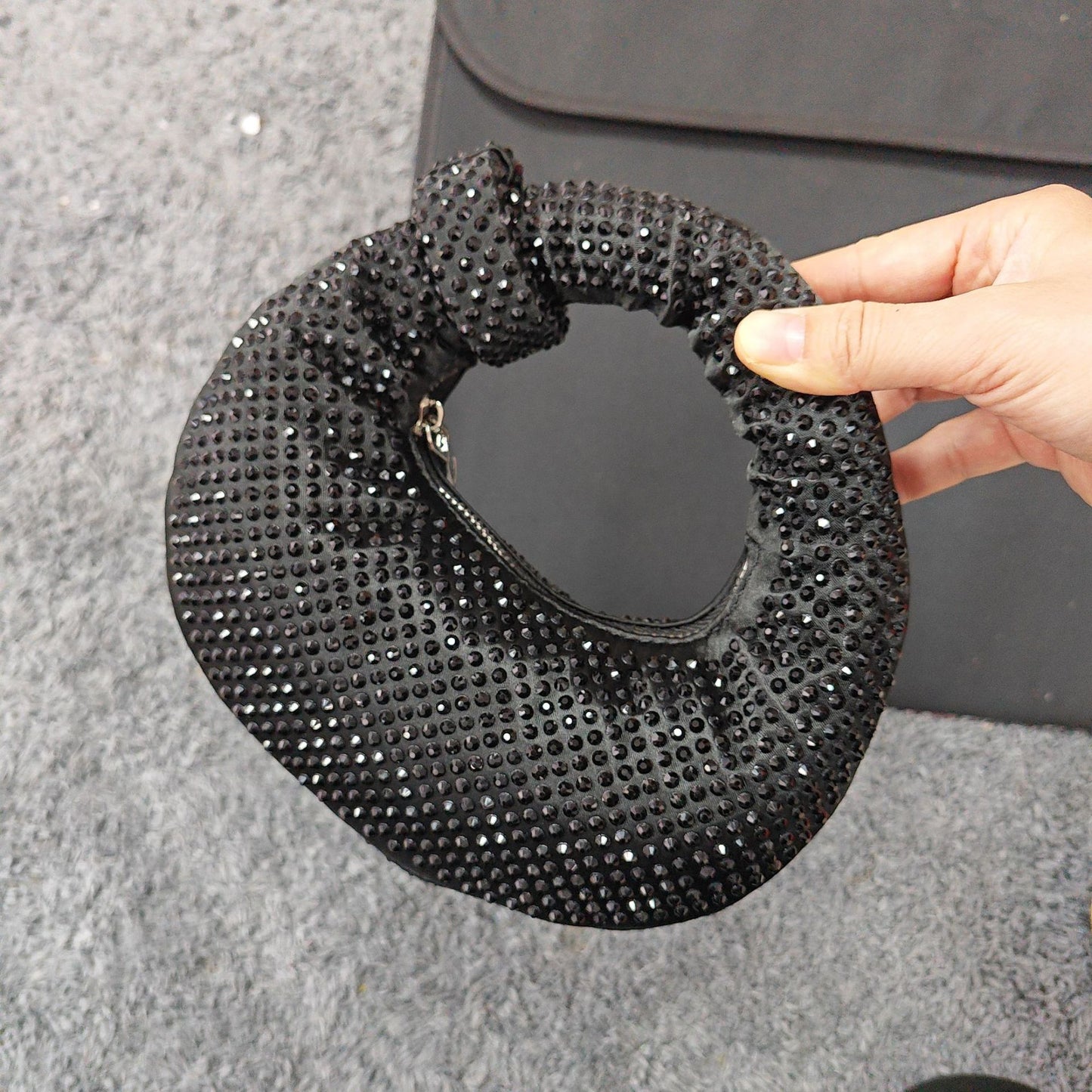 Women's Unique Clutch Shiny Rhinestone Dinner Handbags