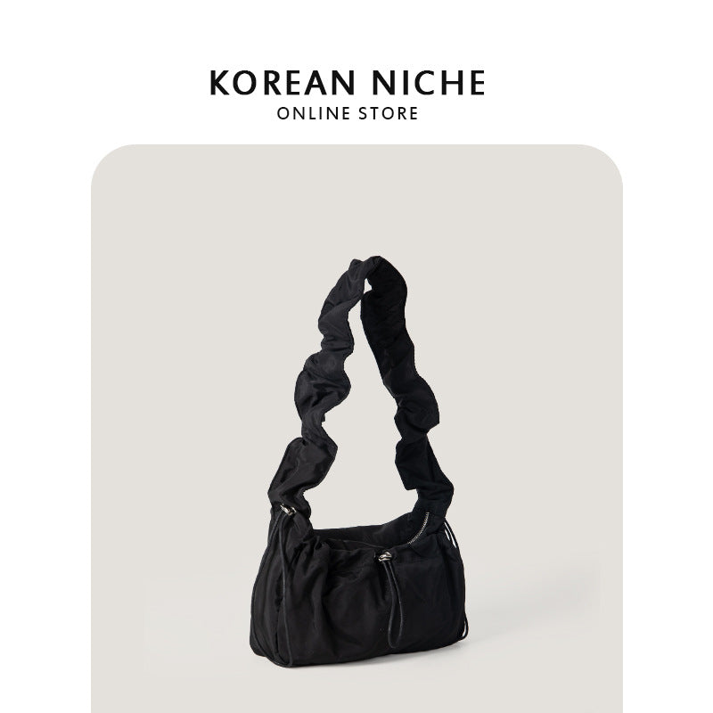 Women's Retro Temperament Fairy Pleated Underarm Spring Bags