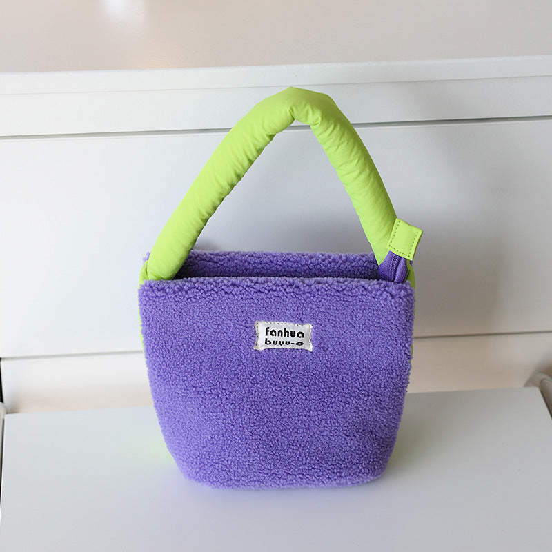 Women's Style Super Hot Niche Plush Warm Handbags