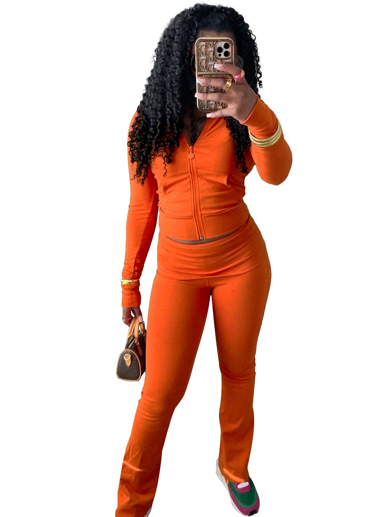 Women's Tight Zipper Low Waist Fold Slightly Suits