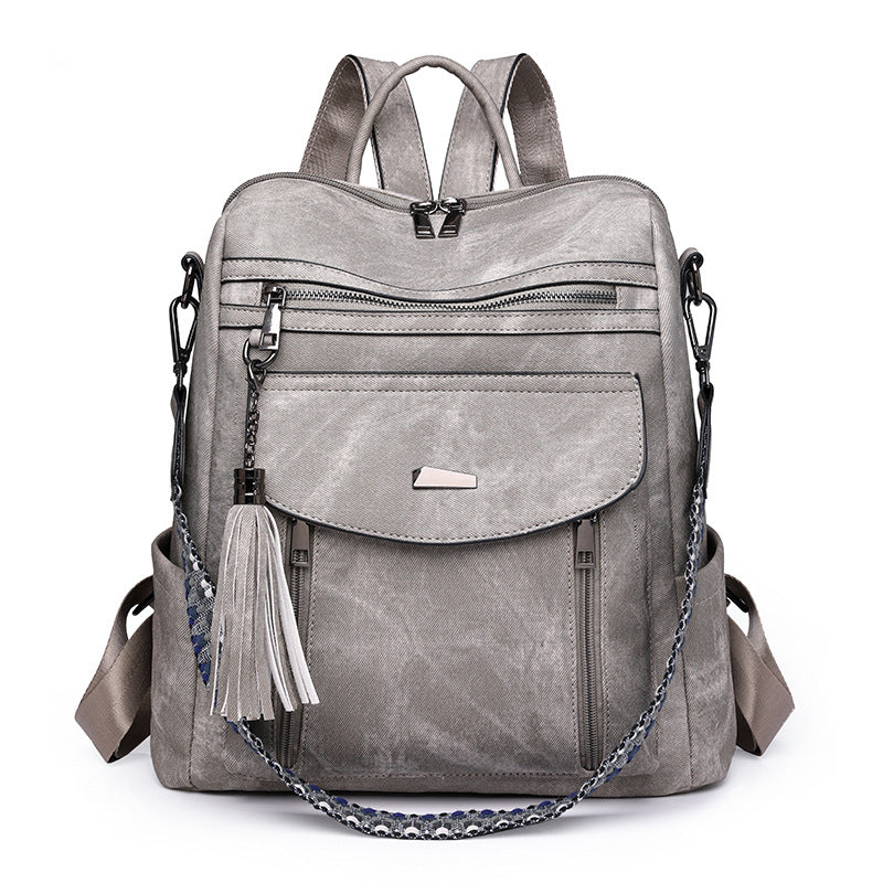 Women's Retro Style Spring Wind Tide Lady's Backpacks