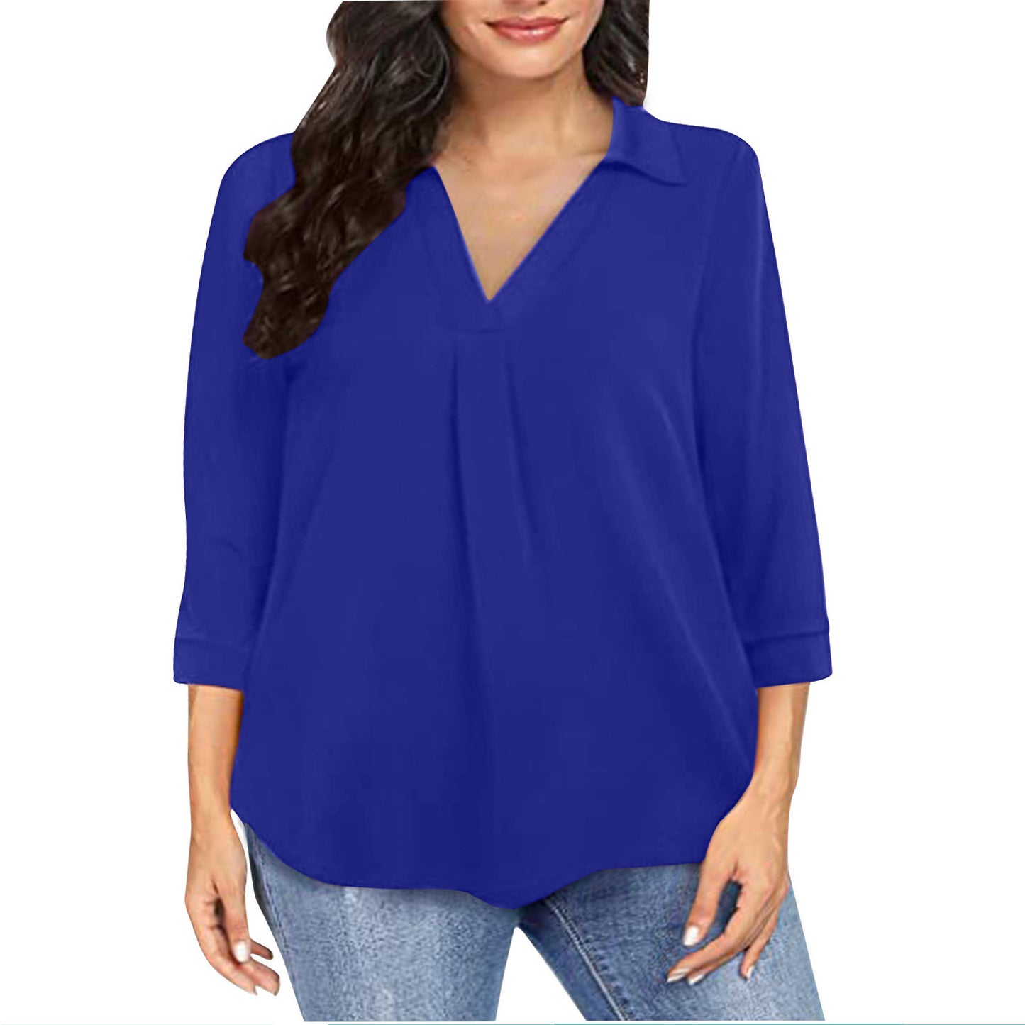 Women's Chiffon Pullover Loose Sleeves Shirt Blouses