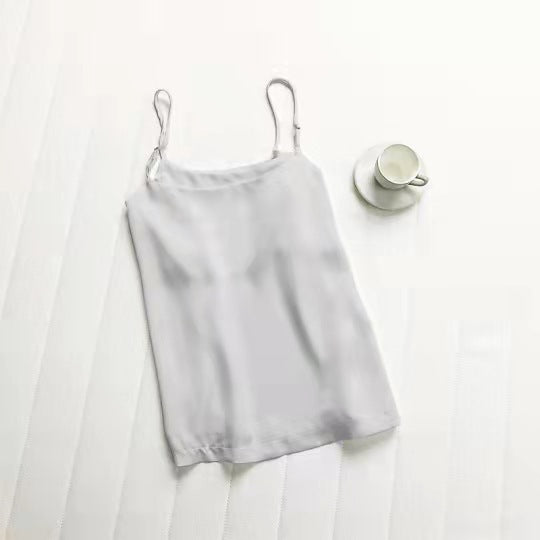 Women's Unique Satin Spaghetti Strap Camisole Tops