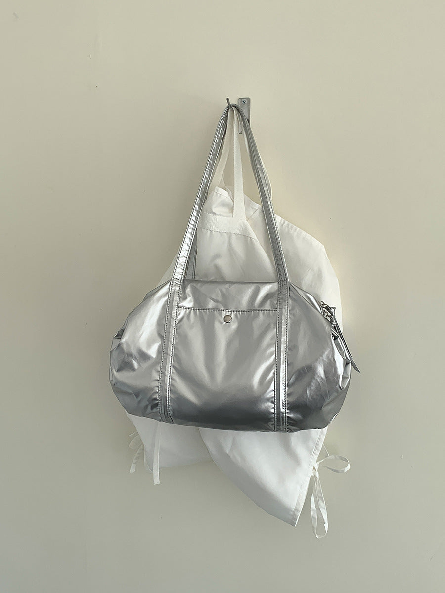 Women's Large Capacity Oval Nylon Commuter Female Shoulder Bags