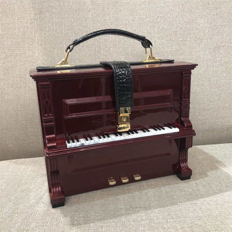 Women's Unique Trendy Piano Acrylic Box Handbags