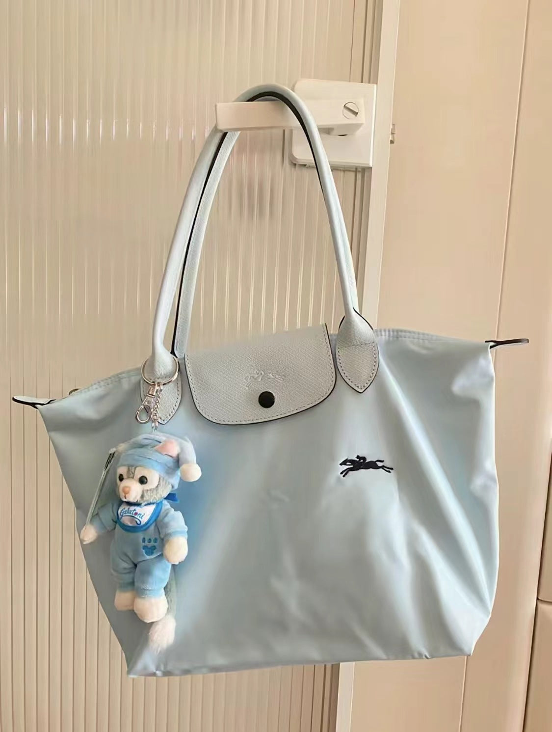 Women's Nylon Dumpling Embroidered Large Capacity Totes Shoulder Bags