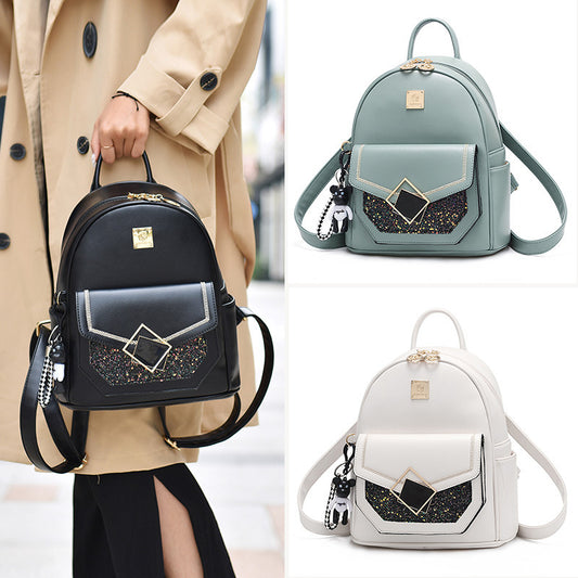 Women's Korean Style Simple Versatile Large Capacity Backpacks