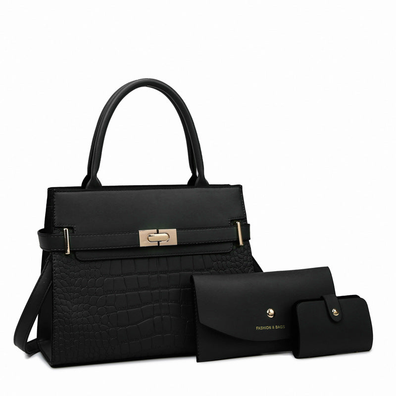 Women's Stone Pattern Match Sets Combination Shoulder Bags