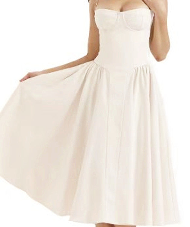 Women's Tube Dress Waist Trimming Fashion Sexy Dresses