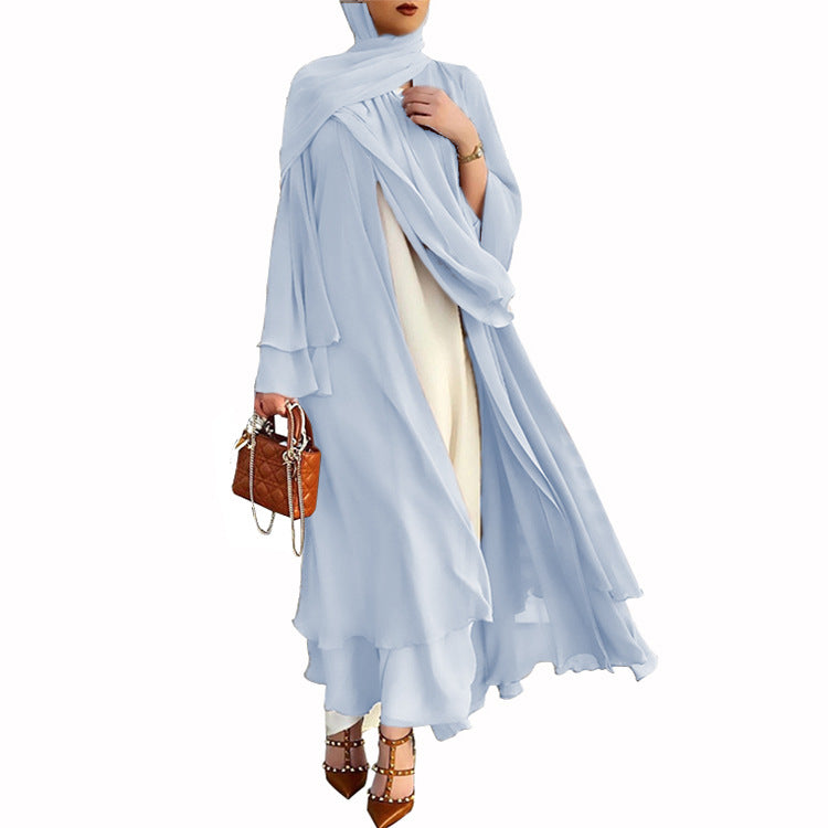 Solid Color Soft Elegant Long Dress Clothing