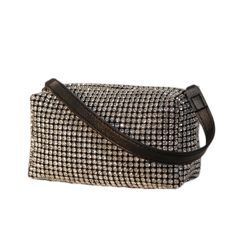 Women's King Rhinestone Full Diamond Banquet Dinner Handbags