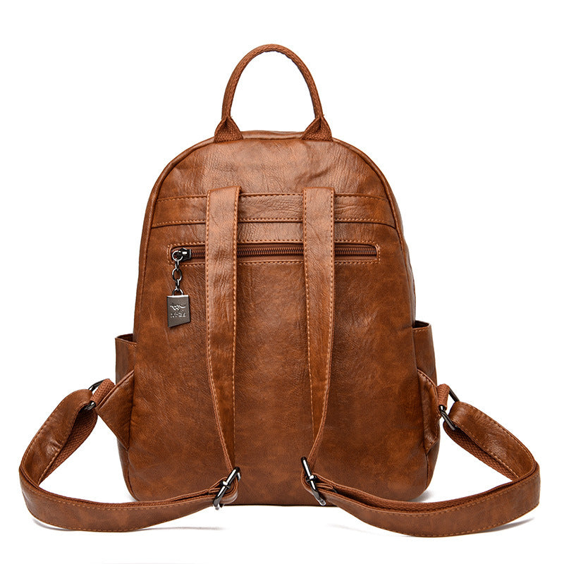Women's Slouchy Korean College Simple Fashion Backpacks