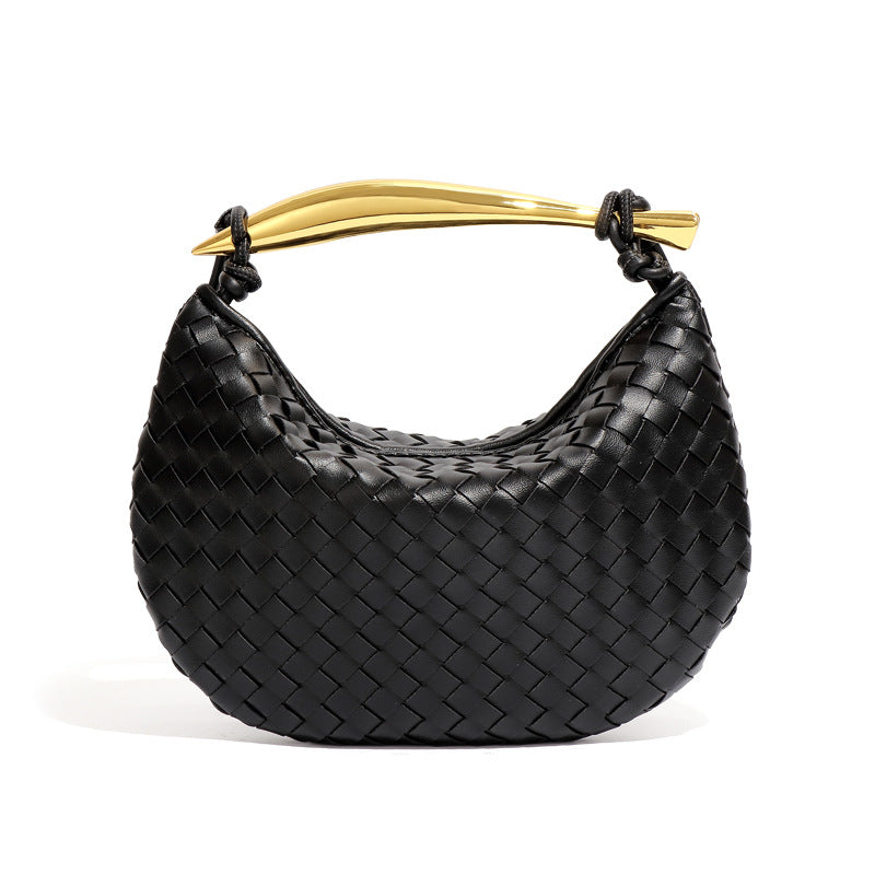 Women's Woven Sardine Simple Fashion Metal Portable Shoulder Bags