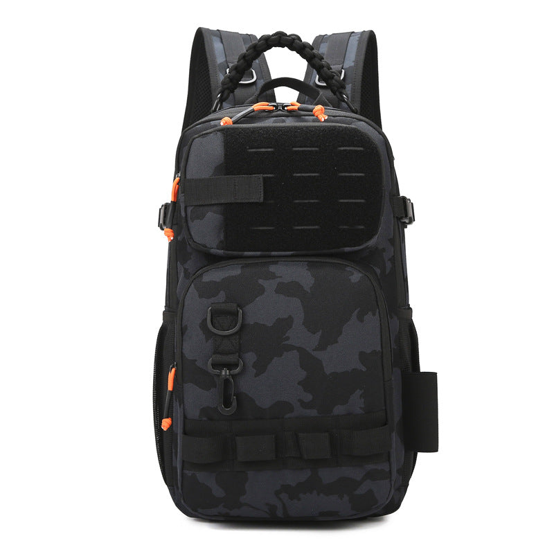 Men's Camouflage Lure Insertion Pole Fishing Large Sports Backpacks