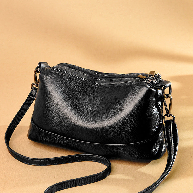 Women's Leather Trendy Fashion Soft First Layer Shoulder Bags