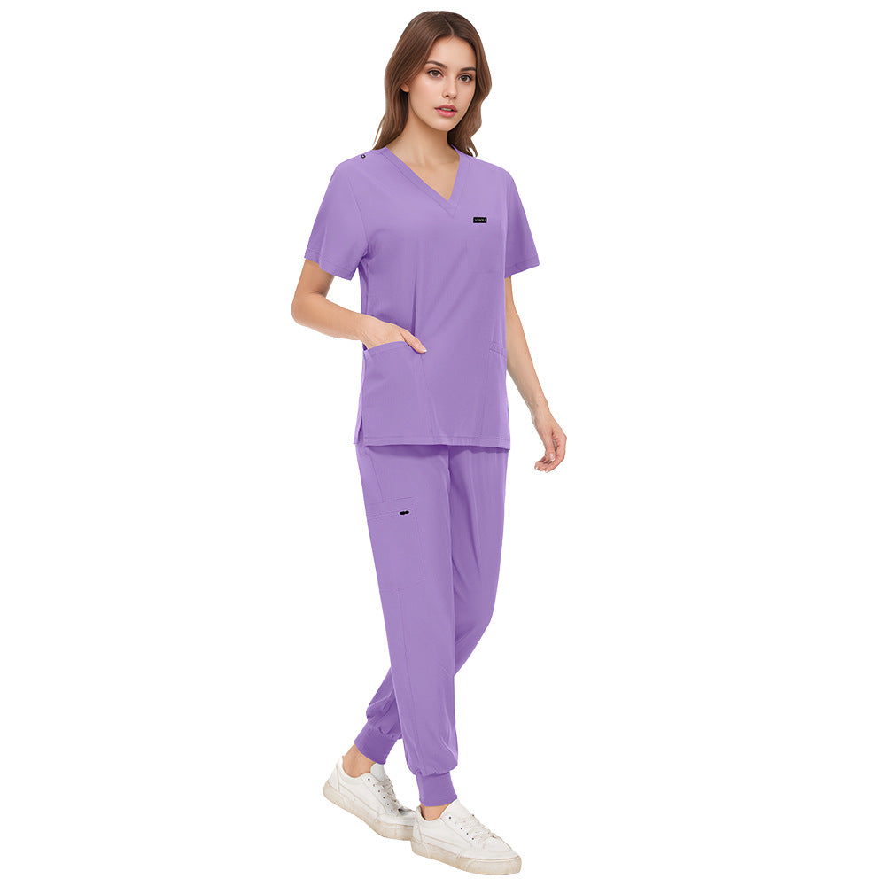 Women's & Men's & Hand Washing Beauty Salon Barber Shop Staff Operating Uniform