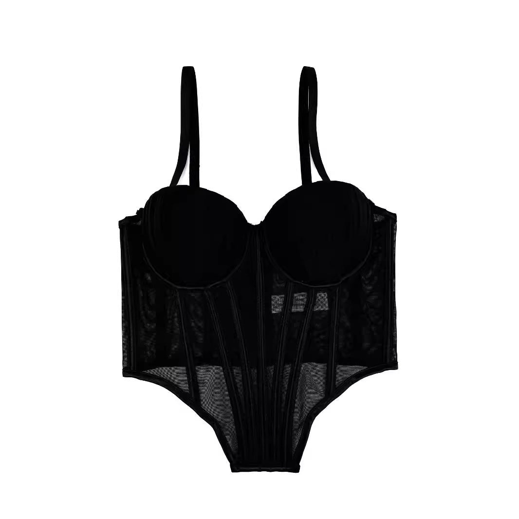 Design Fishbone Corset High-grade Outer Wear Tops