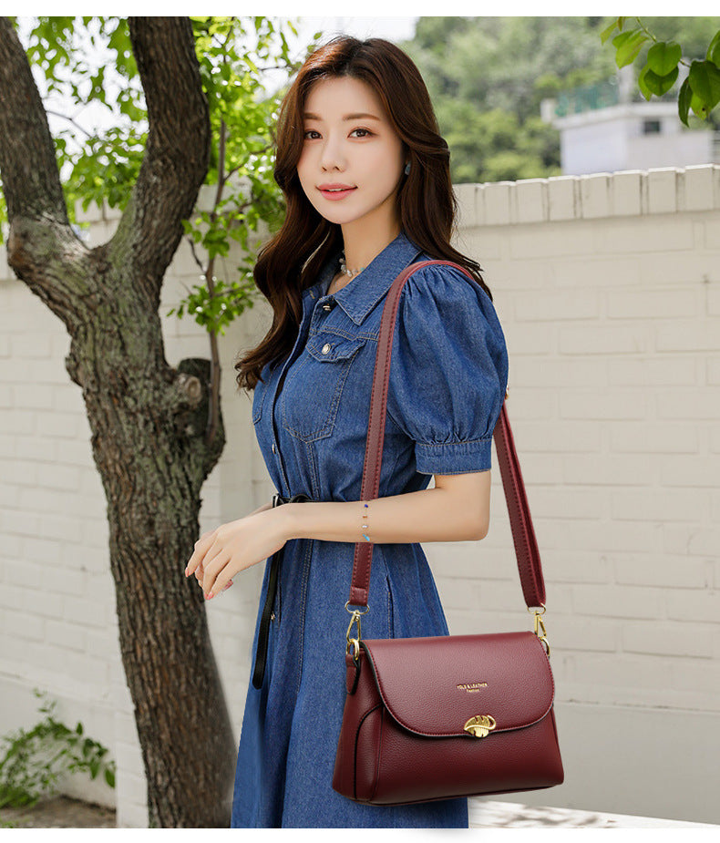 Women's Large Capacity Korean Style Fashion Simple Shoulder Bags