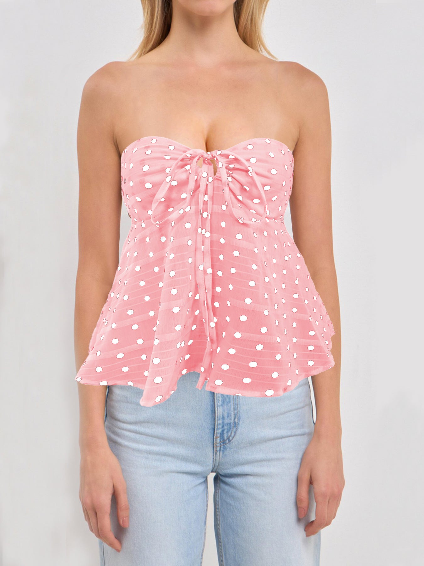Women's Summer Temperament Printed Sexy Backless Floral Tops