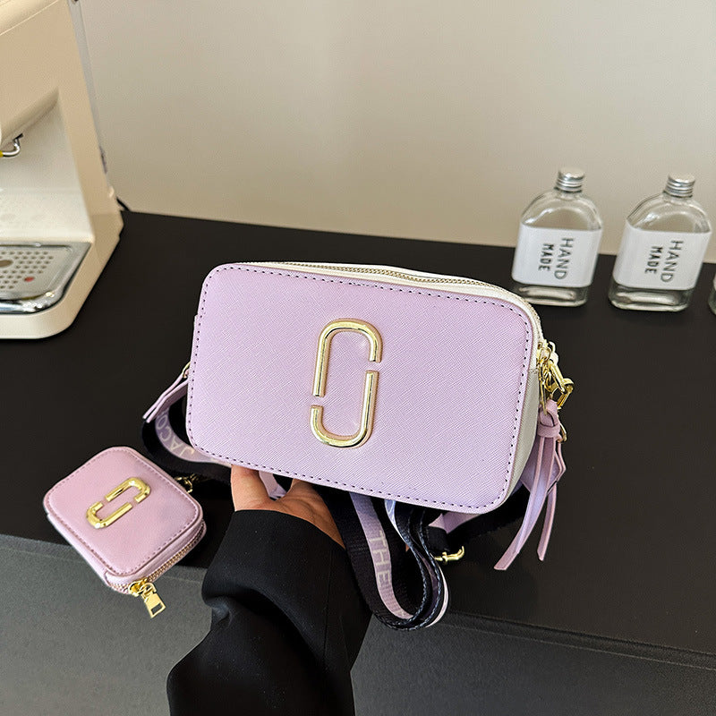 Creative Fashion Mother Retro Contrast Color Shoulder Bags