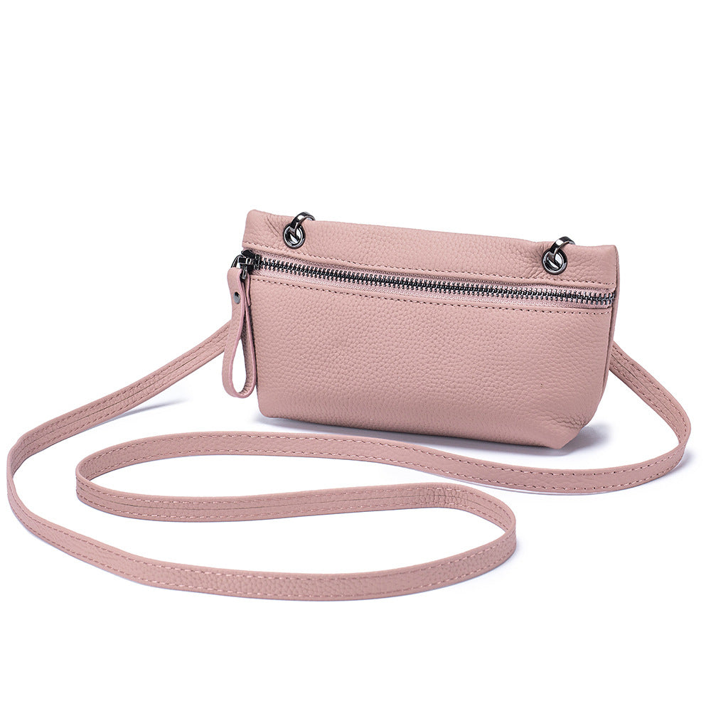 Women's Underarm First Layer Cowhide Leather Trendy Shoulder Bags