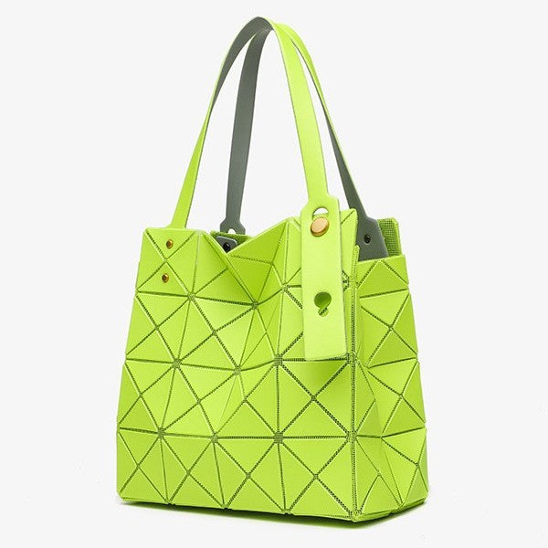 Women's Niche Geometric Diamond Pattern Box Crystal Handbags