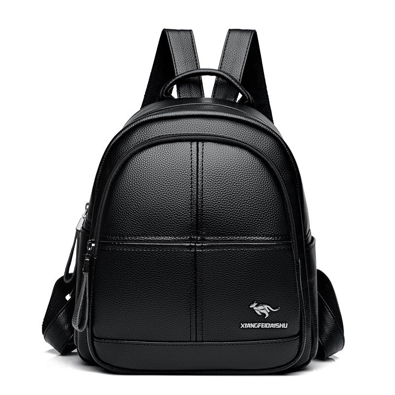 Women's Large Capacity Splicing Simple Fashion Soft Backpacks