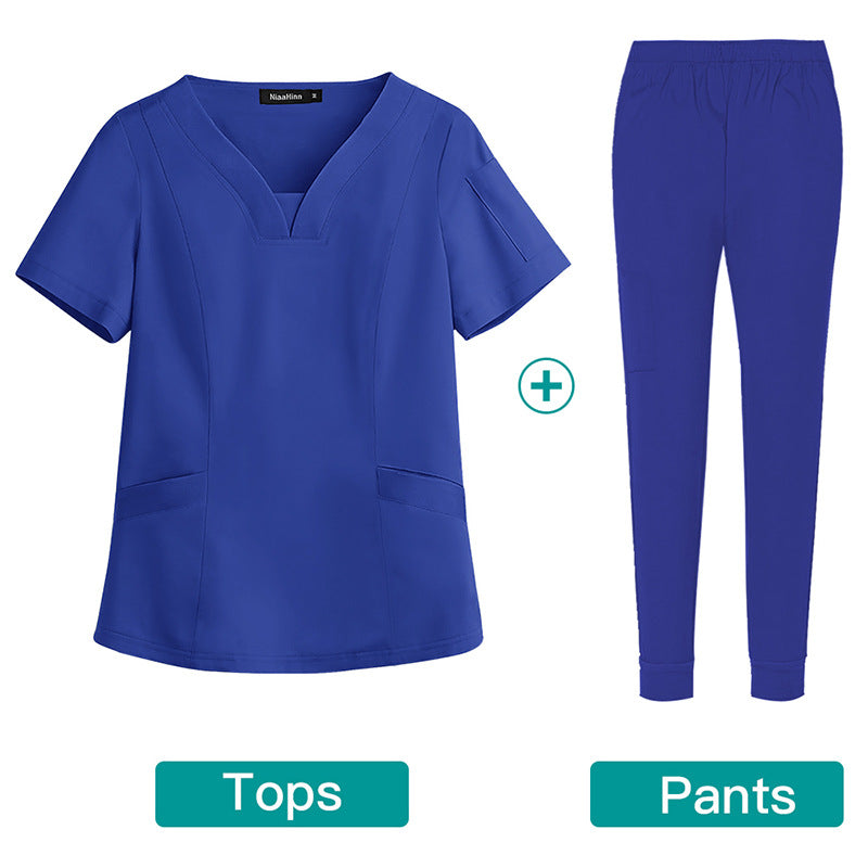 Hand Washing Elastic Medical Work Clothes Oral Dentist Operating Uniform