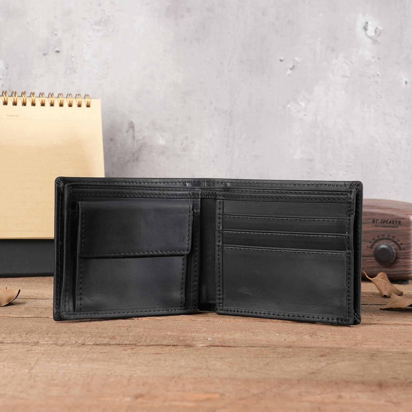 Men's Stylish Pretty Retro Leather Short Men's Wallets