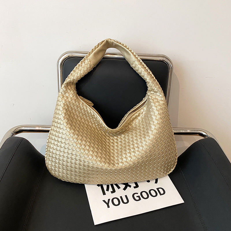 Women's Style High Sense Woven Elegant Underarm Bags