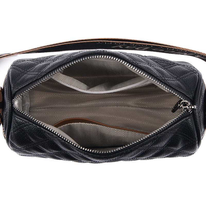 Women's Leather Fashionable Fashion Soft Wide Strap Shoulder Bags