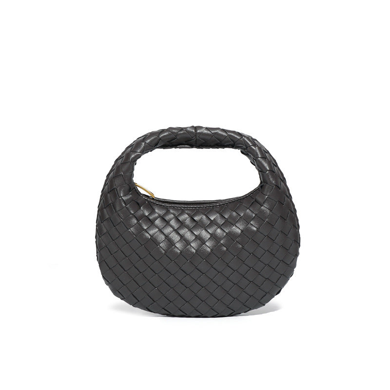 Women's Mini Cute Dumpling Macaron Woven Pouch Crossbody Bags
