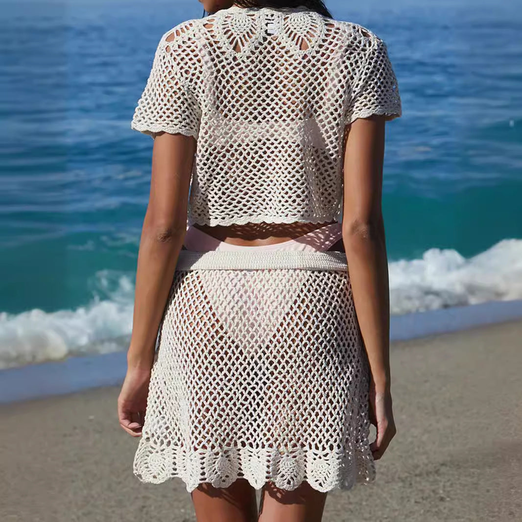 Attractive Source Knitting Hollow Beach Summer Knitwear