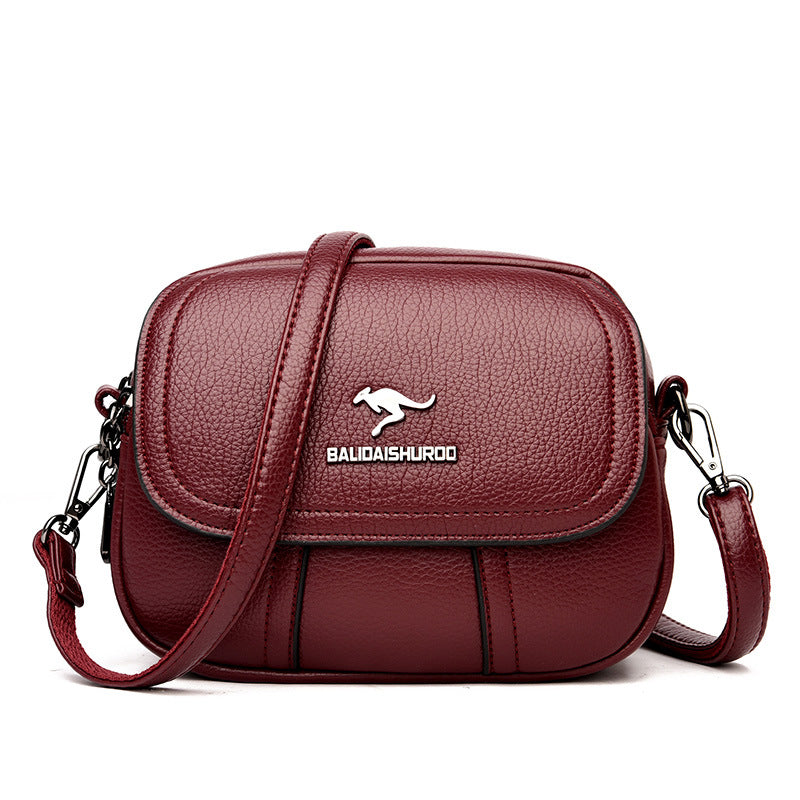 Women's Style Stitching Embroidery Thread Trendy Mother-in-law Shoulder Bags