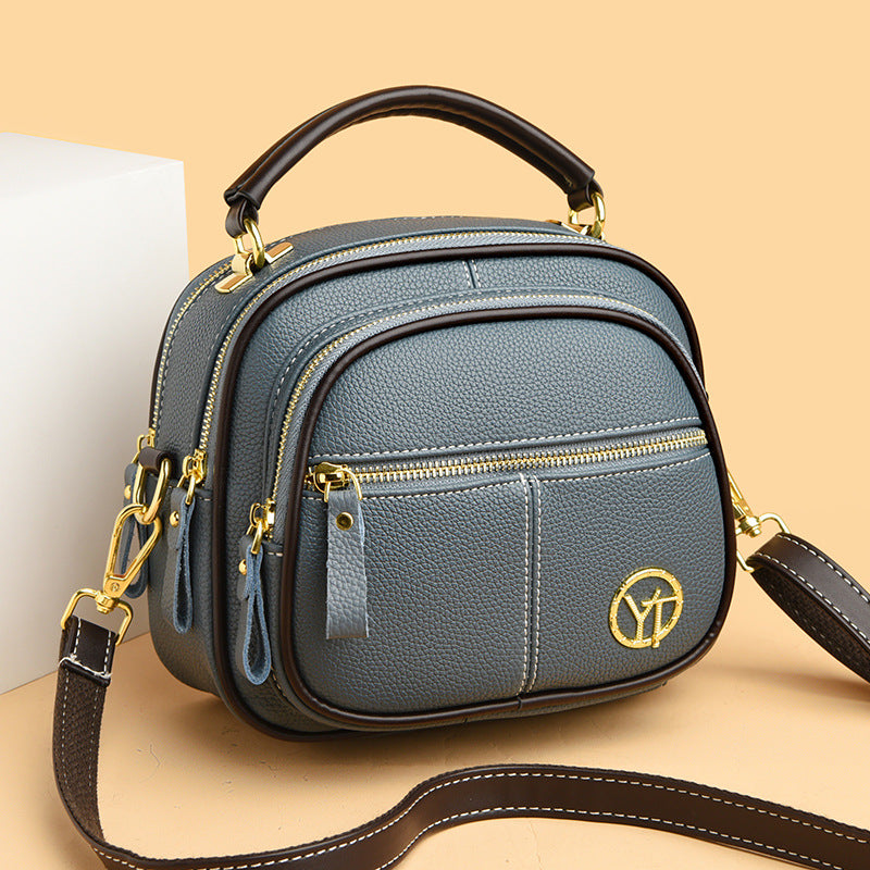 Women's Soft Leather Textured Apple High-grade Crossbody Bags