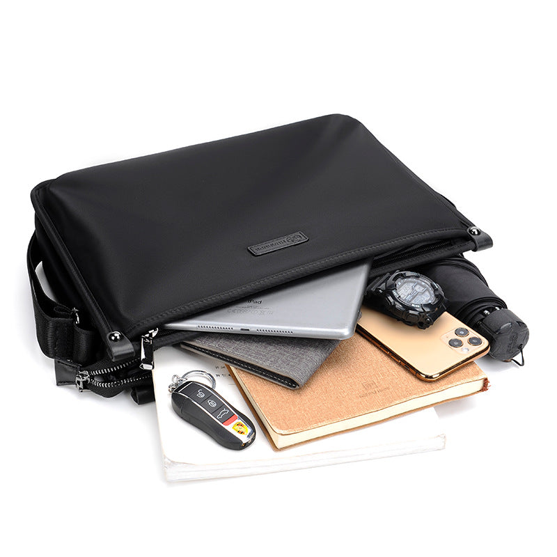 Men's Fashion Simple Business Document Waterproof Rucksack Men's Messenger Bags