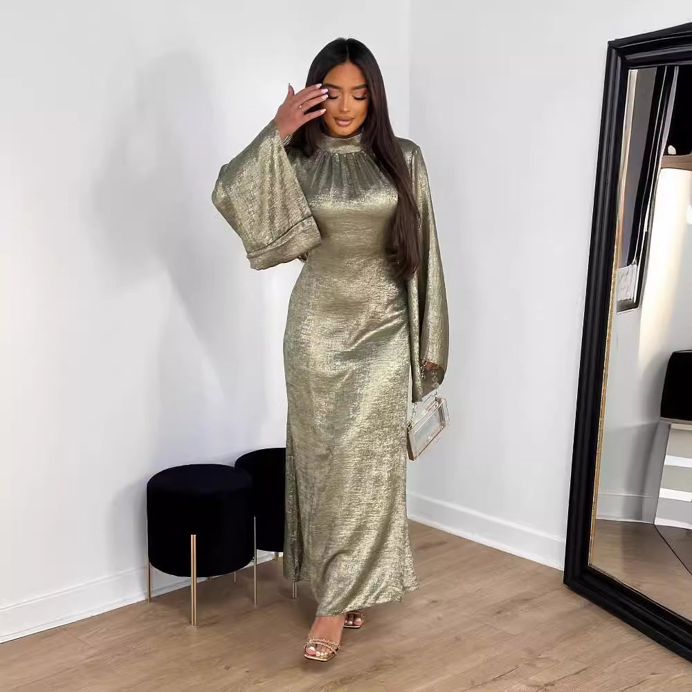 Creative Fashion Stitching Turkish Elegant Dress Clothing