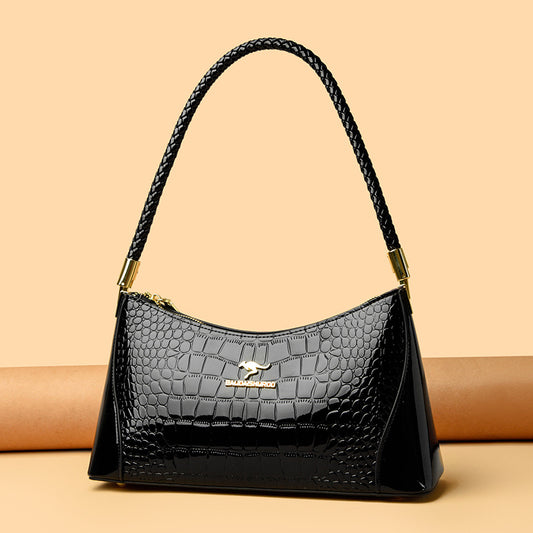 Women's Patent Leather Glossy Shell Classy Mom Crossbody Bags