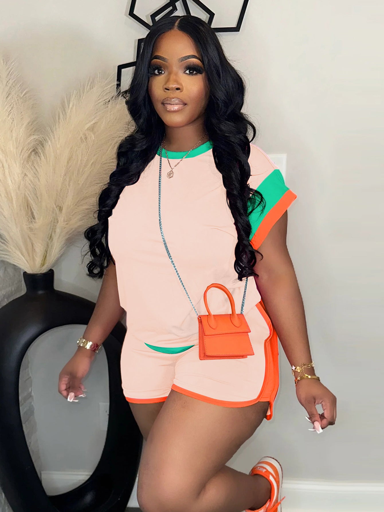 Women's Fashion Loose Slim Fit Sleeve Two-piece Suits
