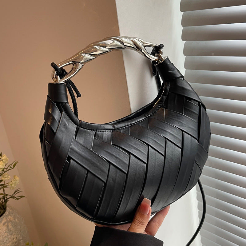 Women's Woven Bird's Nest Light Luxury Fashion Portable Crossbody Bags