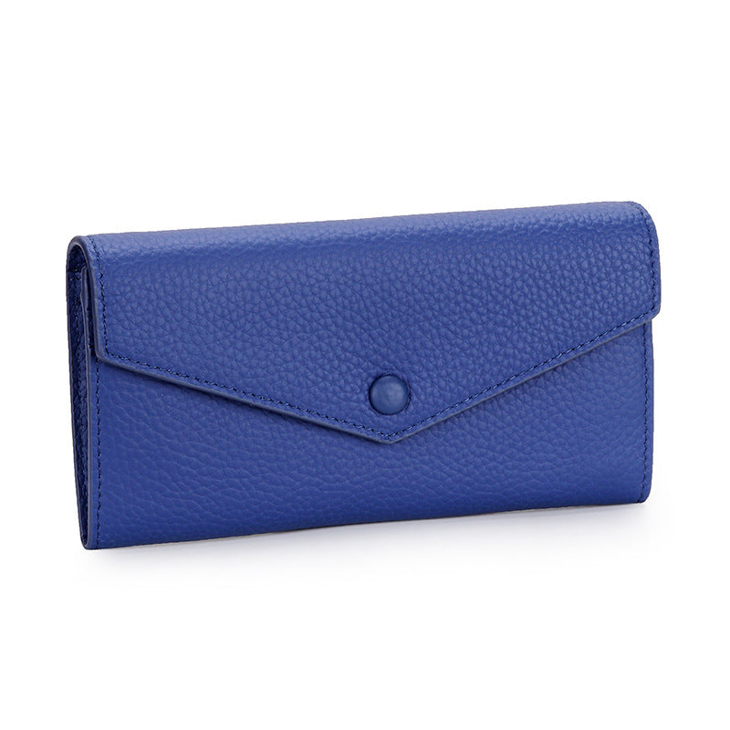 Women's Pure Leather Long Genuine Large Capacity Ladies Wallets