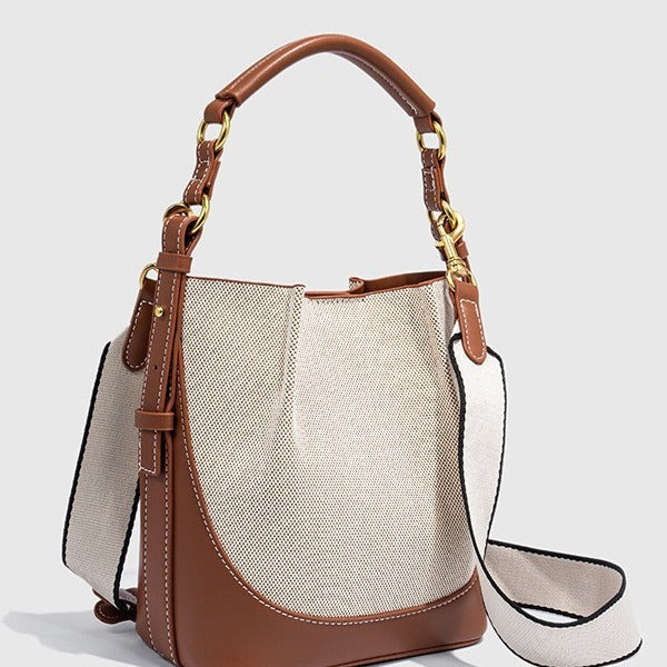 Women's Large Capacity Wide Strap Drawstring Cross Crossbody Bags