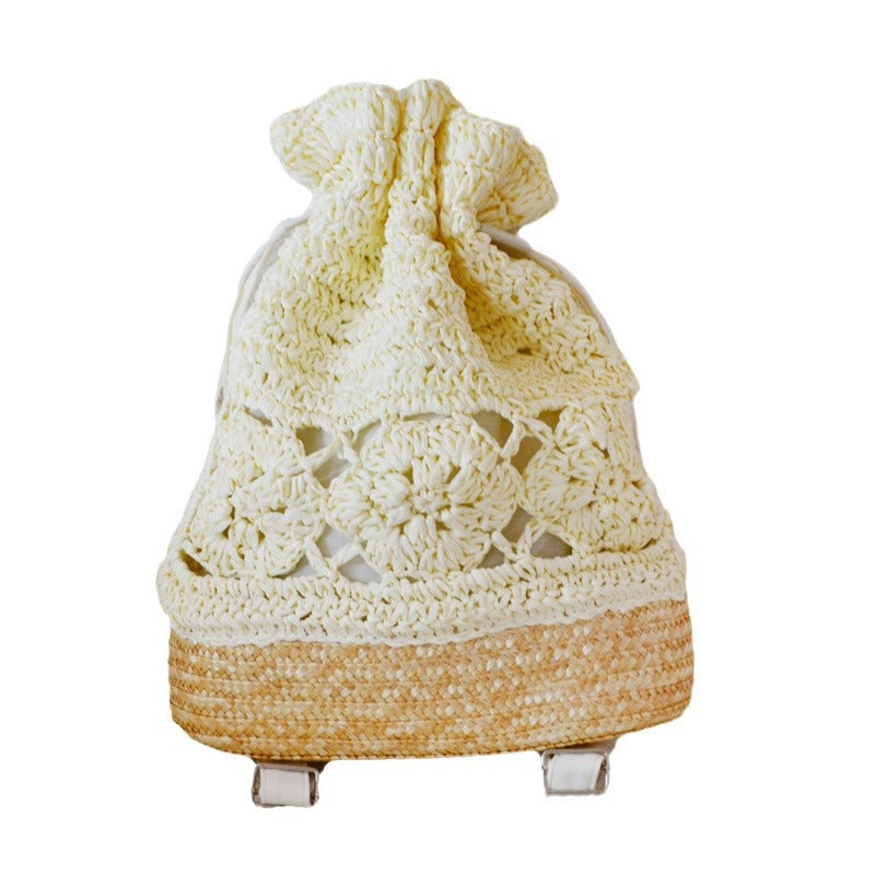 Women's Straw Beach Woven Portable Pastoral Style Handbags
