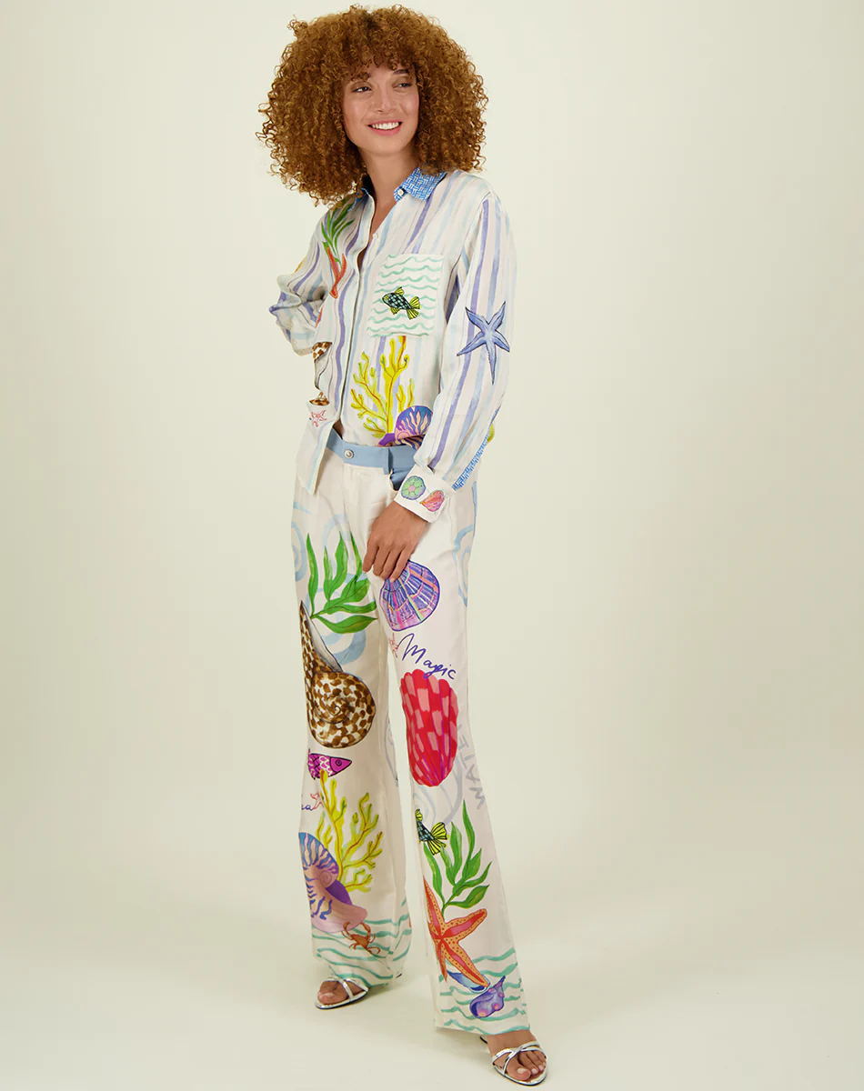 Satin Printed Personalized Iti Casual Shirt Suits
