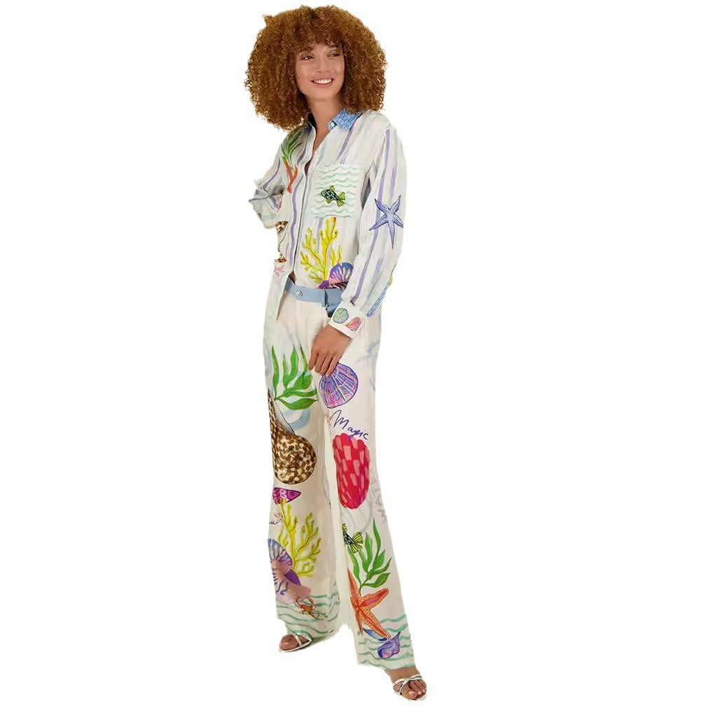 Satin Printed Personalized Iti Casual Shirt Suits