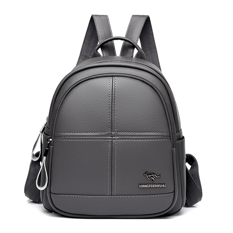 Women's Large Capacity Splicing Simple Fashion Soft Backpacks