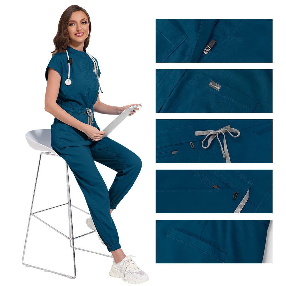 Women's & Men's & Pocket Stand Collar High Quality Operating Room Uniform