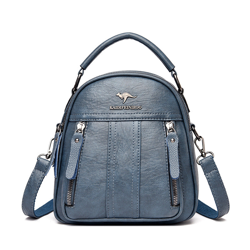 Women's Western Style Shell Korean Fashionable Sheepskin Backpacks