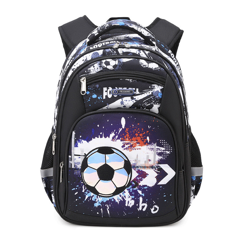 Football Primary Large Capacity Spine Protection Elementary School Students' Schoolbags