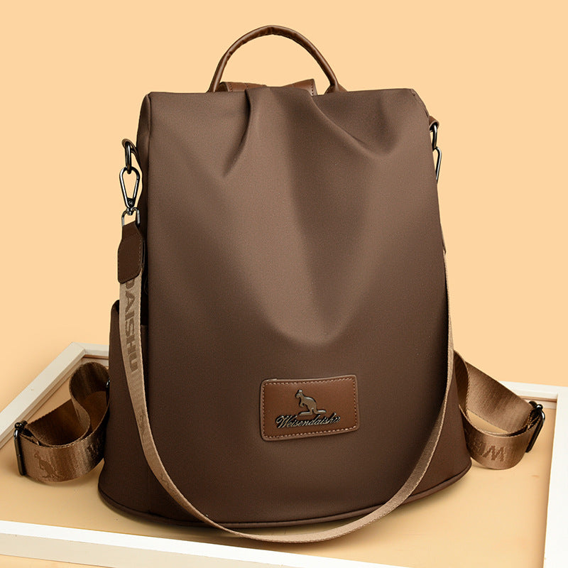 Women's Simple Korean Style Niche Oxford Cloth Backpacks